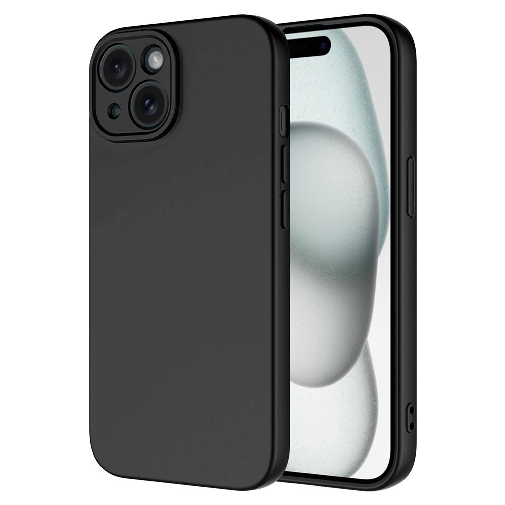 [RNZ-TA102966] Apple iPhone 15 Uyumlu Kılıf Zore Mara Lansman Kapak (Siyah)