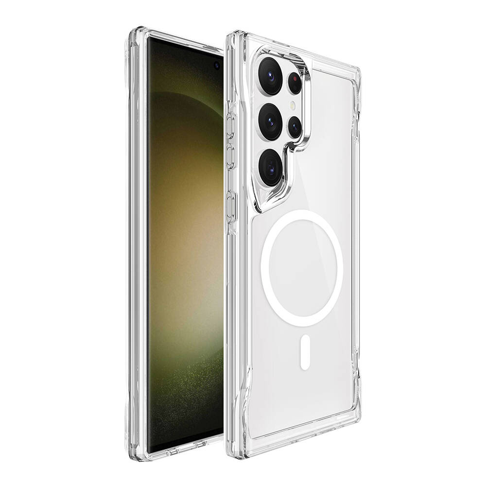 [RNZ-TA103490] Samsung Galaxy S24 Ultra Uyumlu Kılıf Zore M-safe Şarj Özellikli T-Max M-safe Kapak
