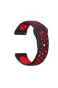 Samsung Galaxy Watch 42mm Uyumlu 20mm Kordon Silikon Esnek Yumuşak Delikli Spor KRD-02 Kayış