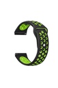 Samsung Galaxy Watch 42mm Uyumlu 20mm Kordon Silikon Esnek Yumuşak Delikli Spor KRD-02 Kayış
