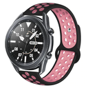 Huawei GT2 46mm 22mm Uyumlu Kordon Silikon Esnek Yumuşak Delikli Spor KRD-02 Kayış