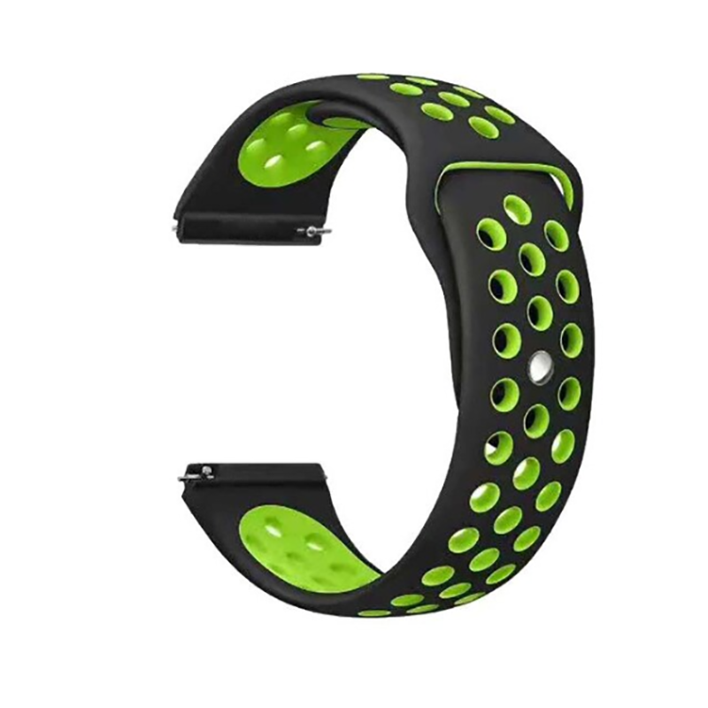 Huawei GT2 46mm 22mm Uyumlu Kordon Silikon Esnek Yumuşak Delikli Spor KRD-02 Kayış
