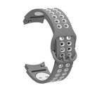 Samsung Galaxy Watch 4 40mm 20mm Uyumlu Kordon Silikon Esnek Yumuşak Delikli Spor KRD-02 Kayış