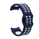 Samsung Galaxy Watch 4 40mm 20mm Uyumlu Kordon Silikon Esnek Yumuşak Delikli Spor KRD-02 Kayış