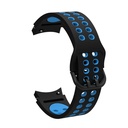 Samsung Galaxy Watch 4 40mm 20mm Uyumlu Kordon Silikon Esnek Yumuşak Delikli Spor KRD-02 Kayış