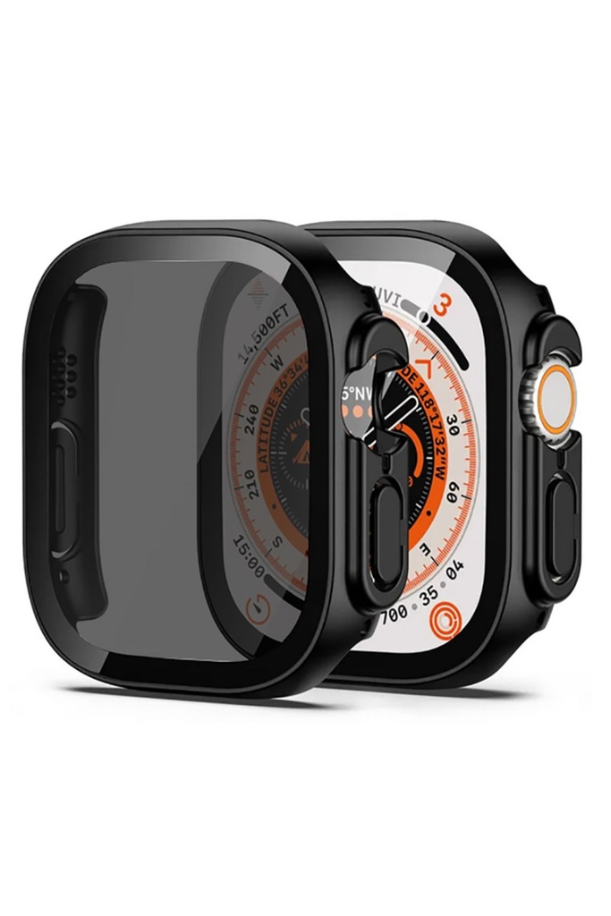 Apple Watch Ultra 49mm Uyumlu Sert PC Kasa ve Privacy Ekran Koruyucu Zore Watch Gard 23