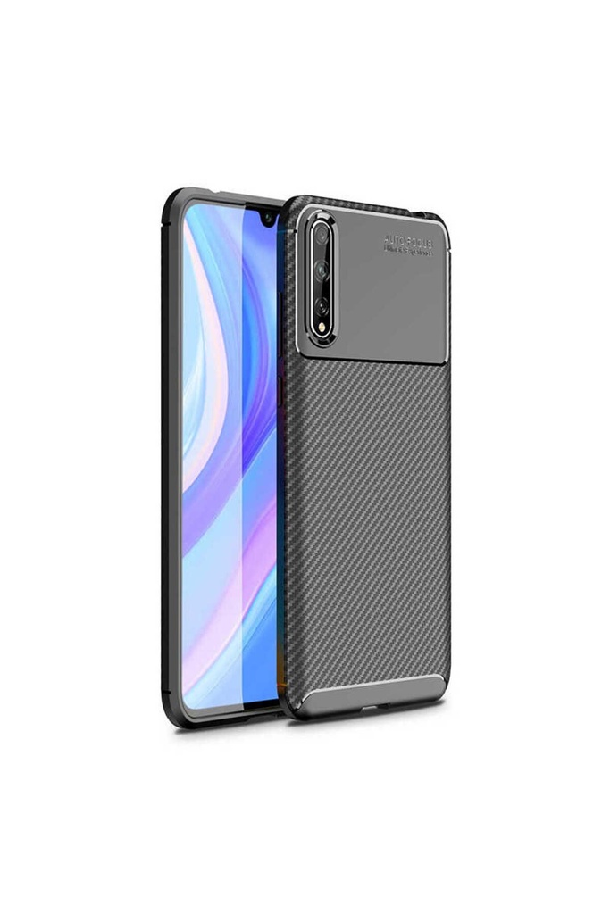 [RNZ-TA40565] Huawei P Smart S (Y8P) Uyumlu Kılıf Zore Negro Silikon Kapak (Siyah)