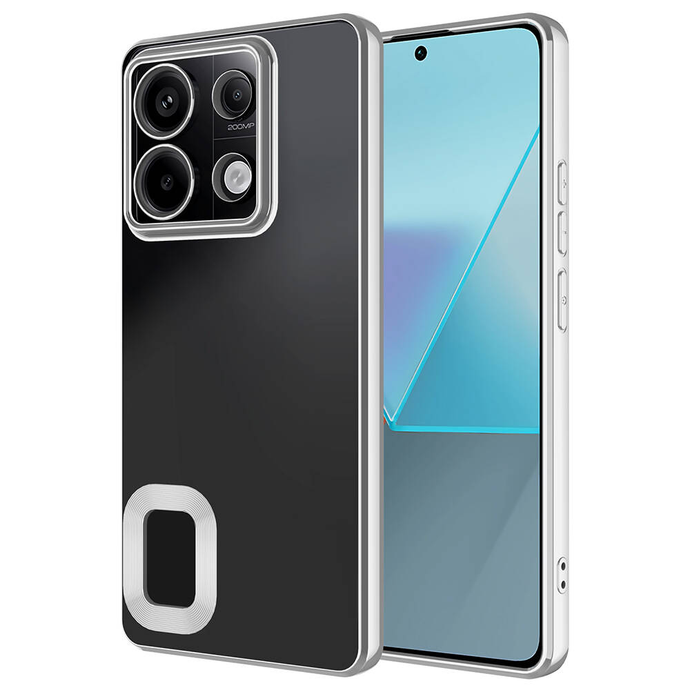 Xiaomi Redmi Note 13 Pro 5G Uyumlu Kılıf Kamera Korumalı Logo Gösteren Zore Omega Kapak