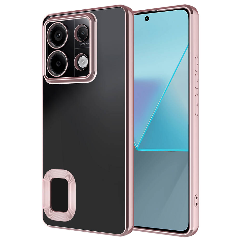 Xiaomi Redmi Note 13 Pro 5G Uyumlu Kılıf Kamera Korumalı Logo Gösteren Zore Omega Kapak