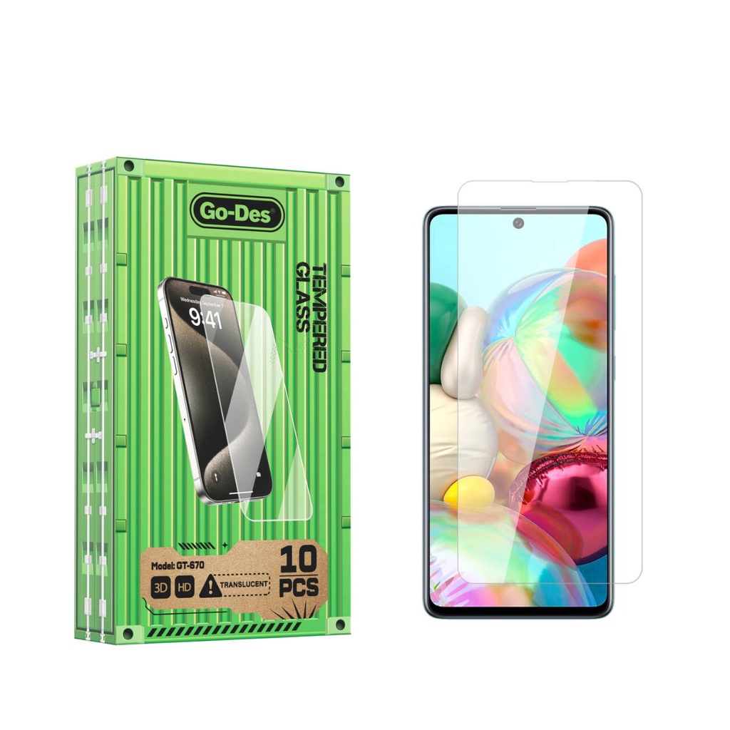 [RNZ-TA103580] Samsung Galaxy A71 Uyumlu Go Des Parmak İzi Bırakmayan 9H Oleofobik Bom Glass Ekran Koruyucu