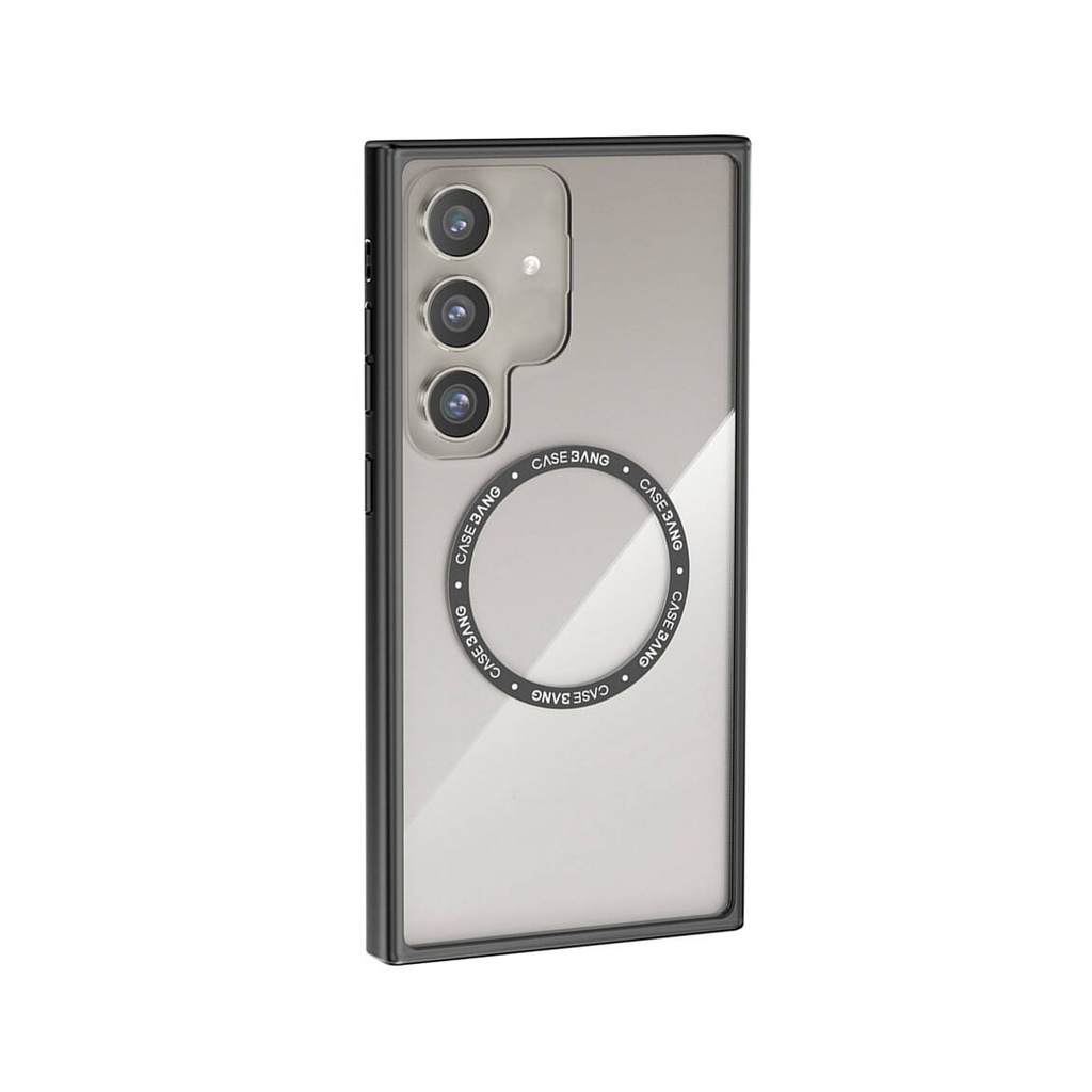 Samsung Galaxy S24 Uyumlu Kılıf M-safe Şarj Özellikli Casebang Body Frame Kapak