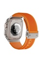 Apple Watch 44mm Uyumlu Zore KRD-113 Spor Görünümlü Silikon Kordon