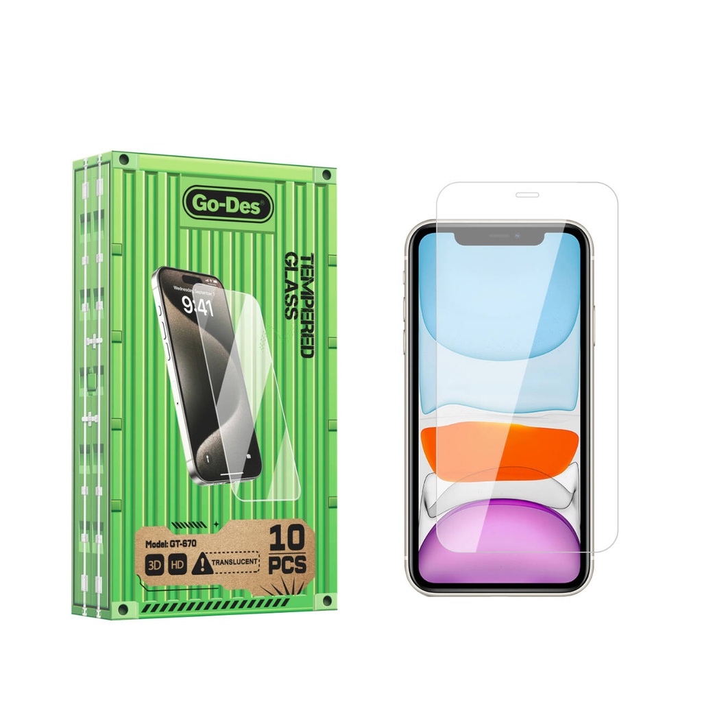 [RNZ-TA103581] Apple iPhone 11 Uyumlu Go Des Parmak İzi Bırakmayan 9H Oleofobik Bom Glass Ekran Koruyucu