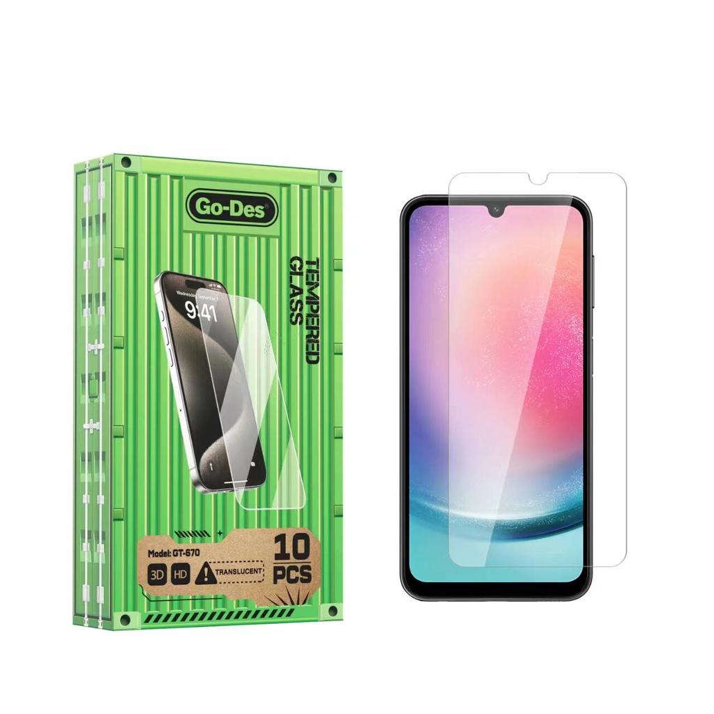 Samsung Galaxy A24 Uyumlu Go Des Parmak İzi Bırakmayan 9H Oleofobik Bom Glass Ekran Koruyucu