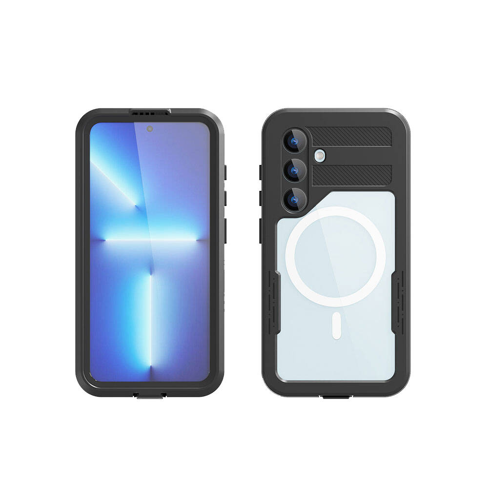 Samsung Galaxy S24 Uyumlu Kılıf M-safe Şarj Özellikli 1-1 Su Geçirmez Kılıf