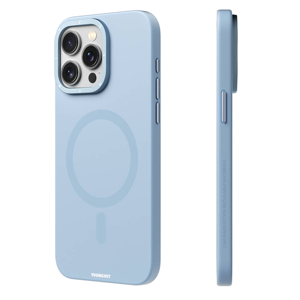 Apple iPhone 14 Pro Max Uyumlu Kılıf M-safe Şarj Özellikli Çizilmeye ve Aşınmaya Dayanıklı Youngkit Velvet Serisi Kapak