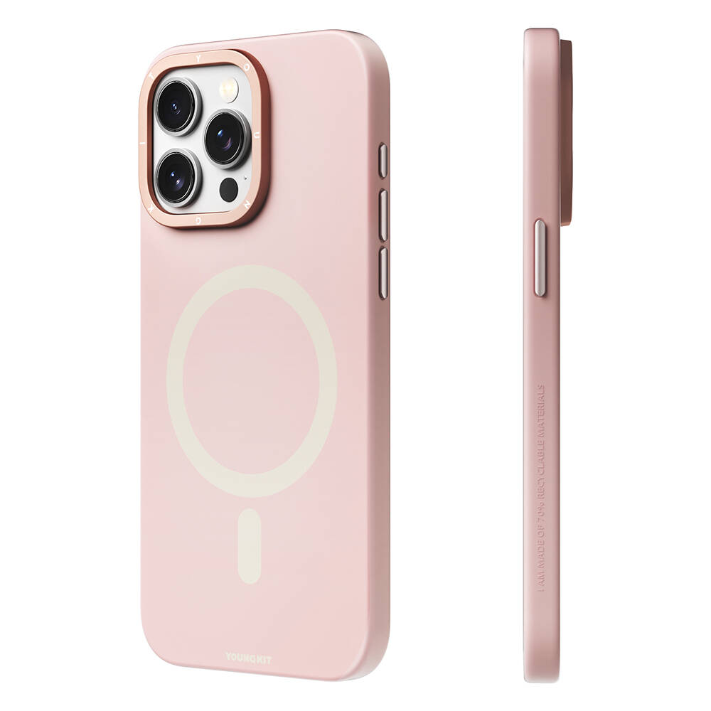 Apple iPhone 14 Pro Max Uyumlu Kılıf M-safe Şarj Özellikli Çizilmeye ve Aşınmaya Dayanıklı Youngkit Velvet Serisi Kapak