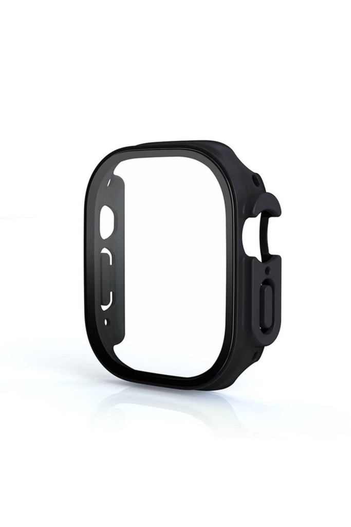 [RNZ-TA103733] Apple Watch Ultra 49mm Uyumlu Zore 01 Kasa ve Ekran Koruyucu (Siyah)