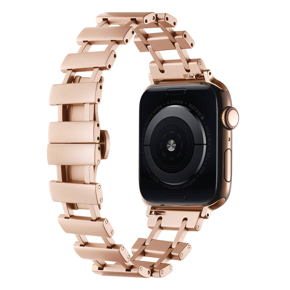 Apple Watch 44mm Uyumlu Zore KRD-96 Metal Kordon