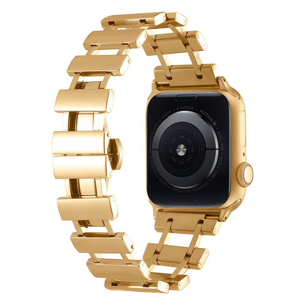 Apple Watch 7 45mm Uyumlu Zore KRD-96 Metal Kordon