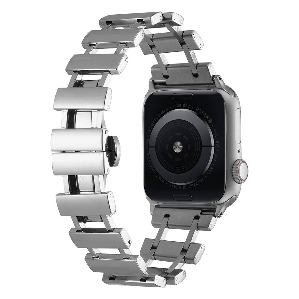 Apple Watch 7 45mm Uyumlu Zore KRD-96 Metal Kordon