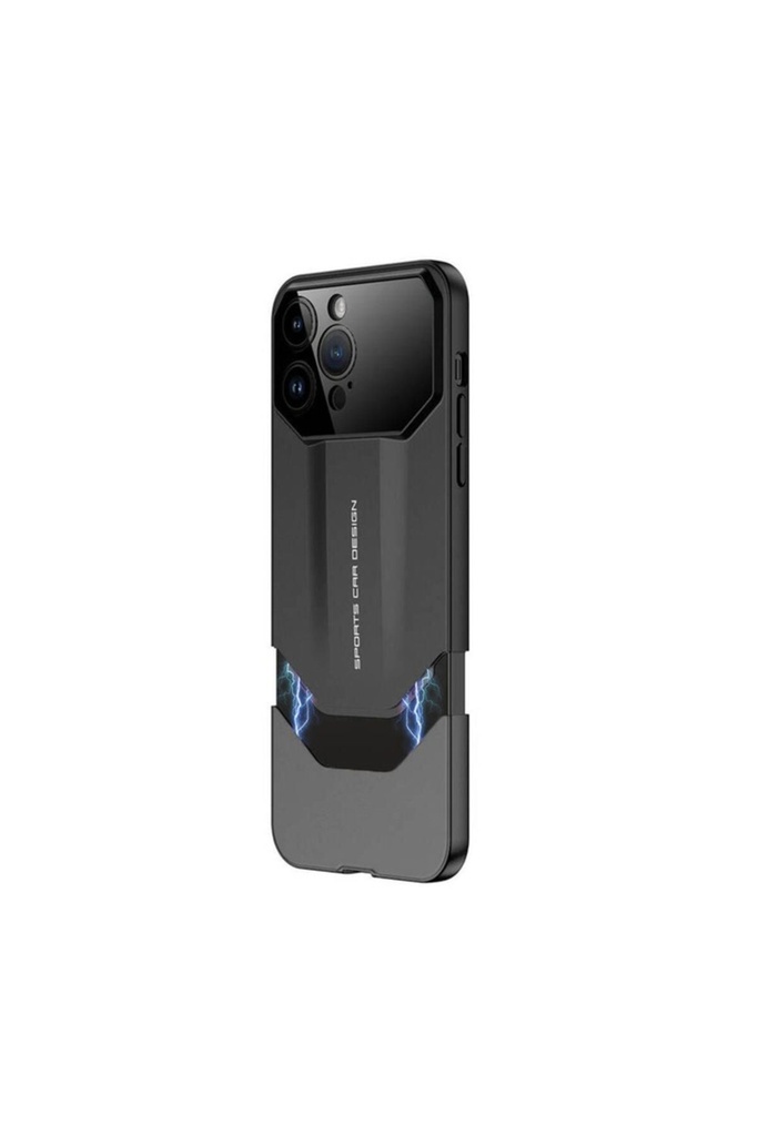 [RNZ-TA103910] Apple iPhone 14 Pro Max Uyumlu Kılıf Çift Parçalı Zore Ays Pro İkili Kapak (Siyah-Gri)