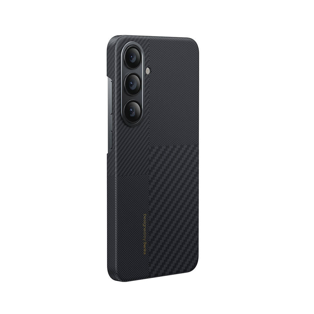 [RNZ-TA103922] Samsung Galaxy S24 Plus Uyumlu M-safe Şarj Özellikli Karbon Fiber Benks Montage ArmorAir Kevlar Kapak