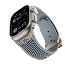 Apple Watch 7 45mm Uyumlu Kordon Silikon Spor Görünümlü Zore KRD-113 Kayış