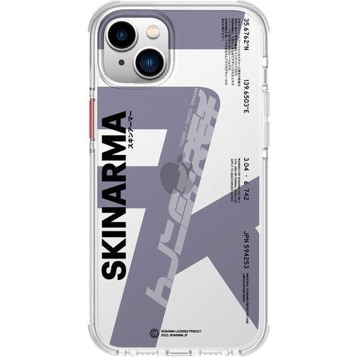 [ZTA90507] Apple iPhone 14 Plus Uyumlu Kılıf SkinArma Şeffaf Airbag Tasarımlı Raku Kapak (Mor)