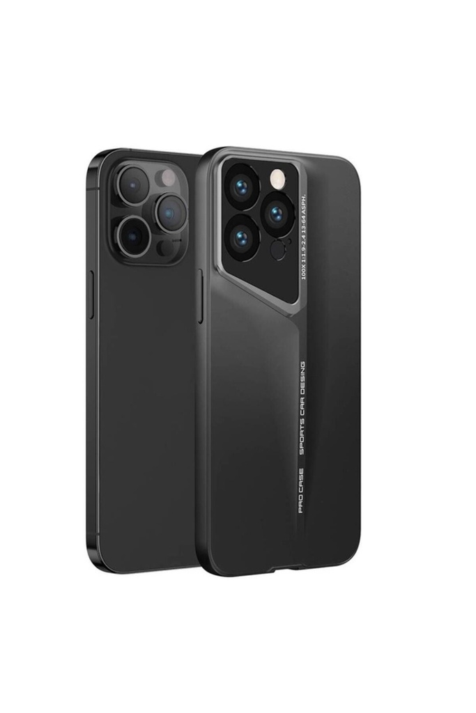 [RNZ-TA104055] Apple iPhone 14 Pro Uyumlu Kılıf Ultra İnce Kamera Korumalı Sert Rubber Zore Procase Kapak (Siyah)