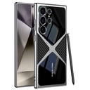 Samsung Galaxy S24 Ultra Uyumlu Kılıf Ultra İnce Kamera Korumalı PC + Deri Arka Yüzey Zore X-Pro Kapak