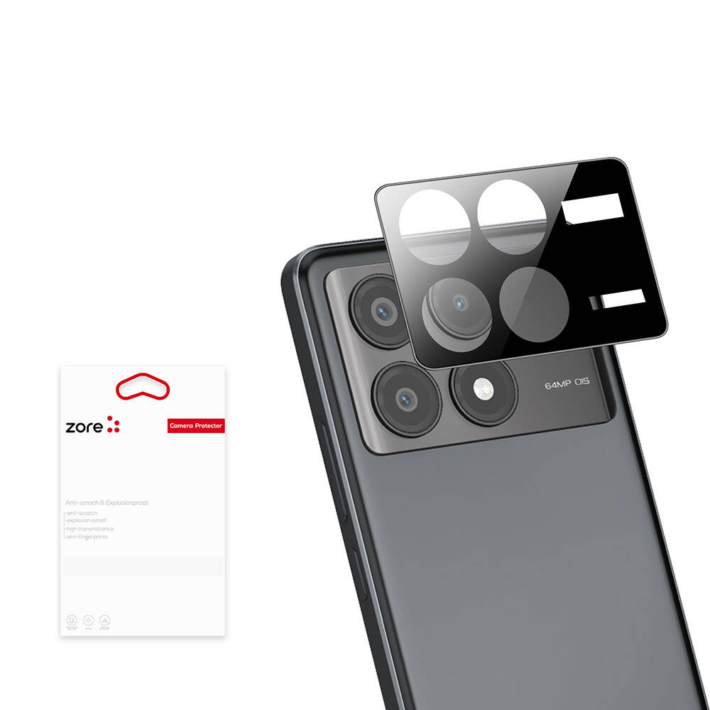 [RNZ-TA104051] Xiaomi Poco X6 Pro Uyumlu Zore 3D Kamera Camı