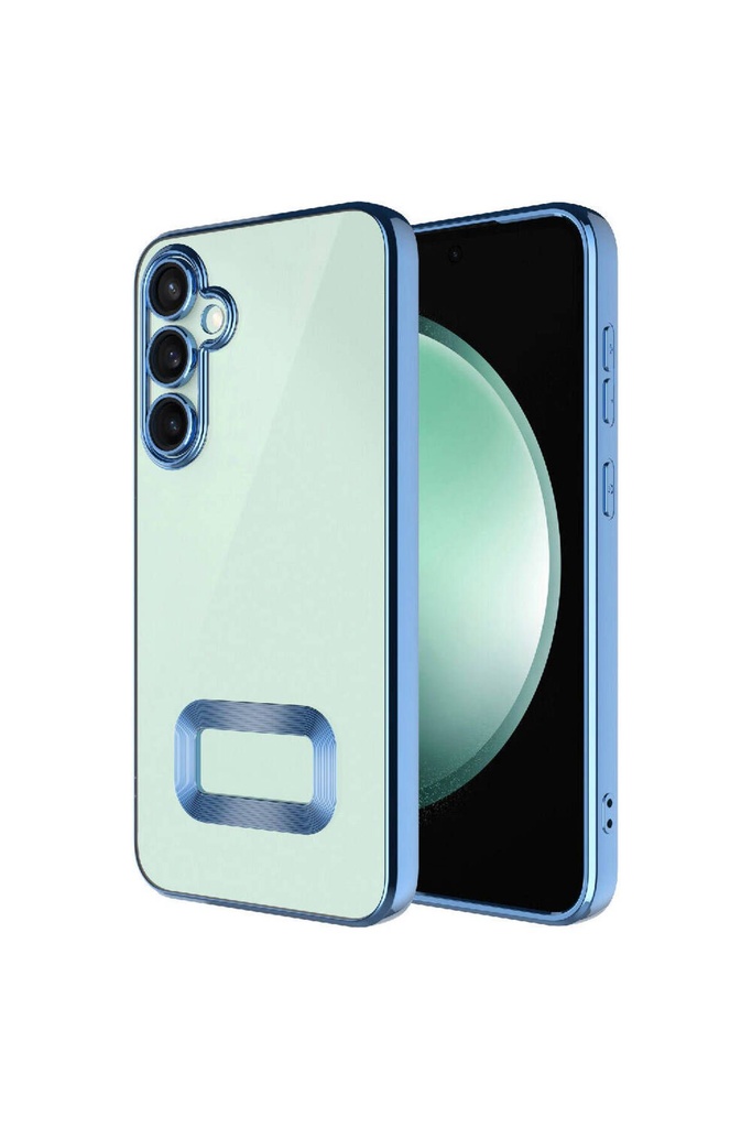 Samsung Galaxy S23 FE Uyumlu Kılıf Kamera Korumalı Logo Gösteren Zore Omega Kapak