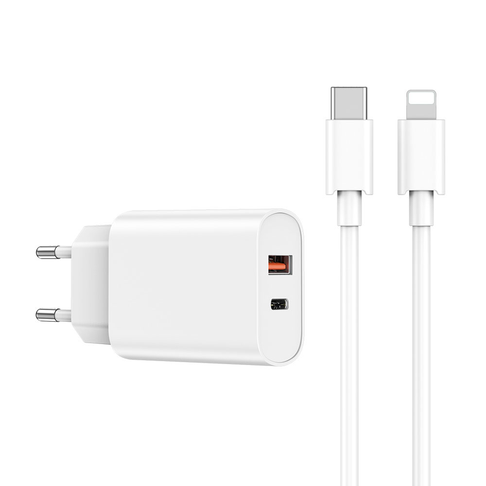 [RNZ-TA92928] Wiwu Wi-U002 Quick Hızlı Şarj Başlığı Type-C to Lightning PD 20W Kablolu Şarj Seti