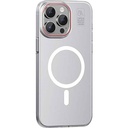 Apple iPhone 15 Pro Uyumlu Kılıf M-safe Şarj Özellikli Standlı Metal Kamera Çerçeveli Mat Recci Glaze Serisi Kapak