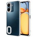 Xiaomi Poco C65 Uyumlu Kılıf Kamera Korumalı Logo Gösteren Zore Omega Kapak