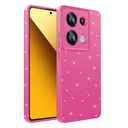 Xiaomi Redmi Note 13 Pro 4G Uyumlu Kılıf Kamera Korumalı Simli Lüks Zore Koton Kapak