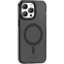 Apple iPhone 15 Pro Max Uyumlu Kılıf M-safe Şarj Özellikli Saydam Arka Yüzey Recci Crystal Color Serisi Kapak
