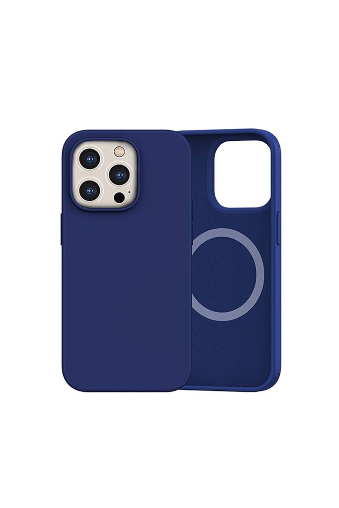 Apple iPhone 14 Pro Max Uyumlu Kılıf M-safe Şarj Özellikli Liquid Silikon Recci Mousse Serisi Kapak