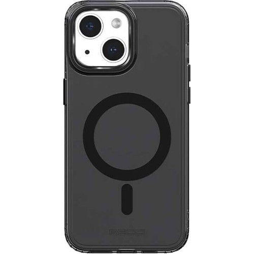 [ZTA104417] Apple iPhone 15 Uyumlu Kılıf M-safe Şarj Özellikli Saydam Arka Yüzey Recci Crystal Color Serisi Kapak (Siyah)