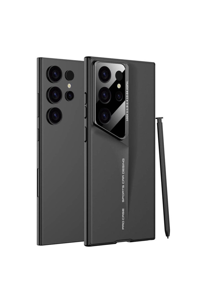 [RNZ-TA104332] Samsung Galaxy S23 Ultra Uyumlu Kılıf Ultra İnce Kamera Korumalı Sert Rubber Zore Procase Kapak (Siyah)