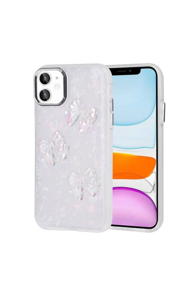 Apple iPhone 11 Uyumlu Kılıf Kabartma Figürlü Parlak Zore Eralli Silikon Kapak