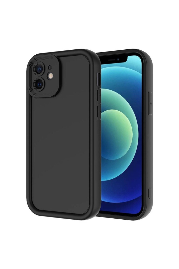 [RNZ-TA104188] Apple iPhone 11 Uyumlu Kılıf Kamera Korumalı Zore Ananas Kapak (Siyah)