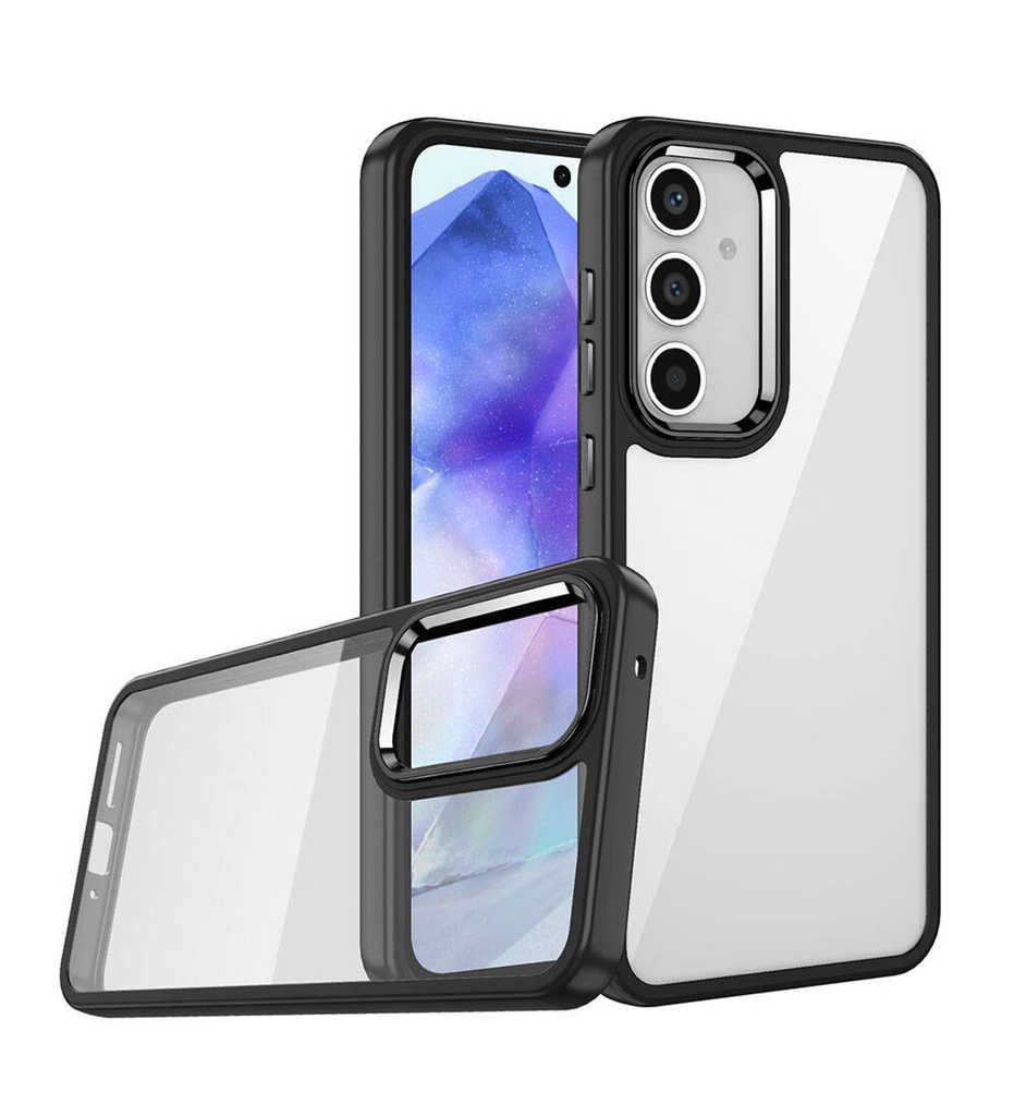 [RNZ-TA104726] Samsung Galaxy A05S Uyumlu Kılıf Zore Flora Kapak (Siyah)