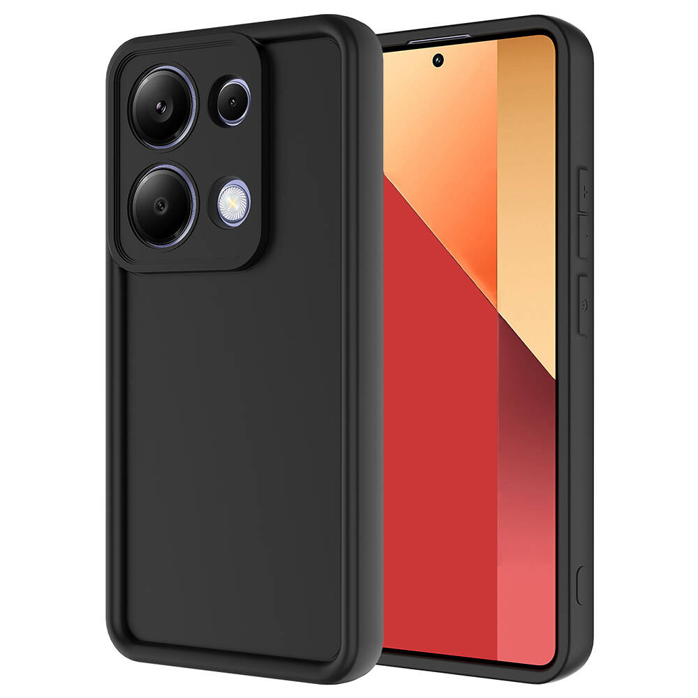 [RNZ-TA104163] Xiaomi Poco M6 Pro 4G Uyumlu Kılıf Kamera Korumalı Zore Ananas Kapak (Siyah)
