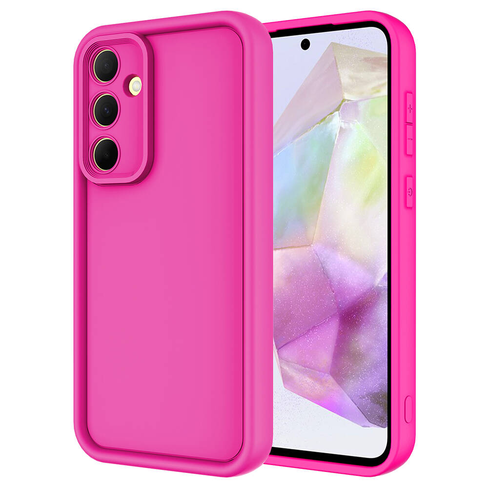 Samsung Galaxy A35 Uyumlu Kılıf Kamera Korumalı Zore Ananas Kapak