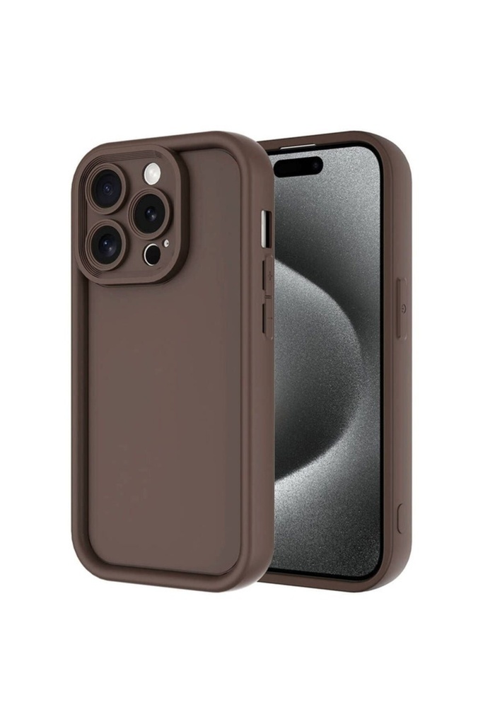 Apple iPhone 15 Pro Max Uyumlu Kılıf Kamera Korumalı Zore Ananas Kapak