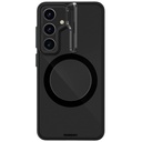 Samsung Galaxy S24 Plus Uyumlu Kılıf M-safe Şarj Özellikli Sararma Önleyici Youngkit Crystal Grid Kapak