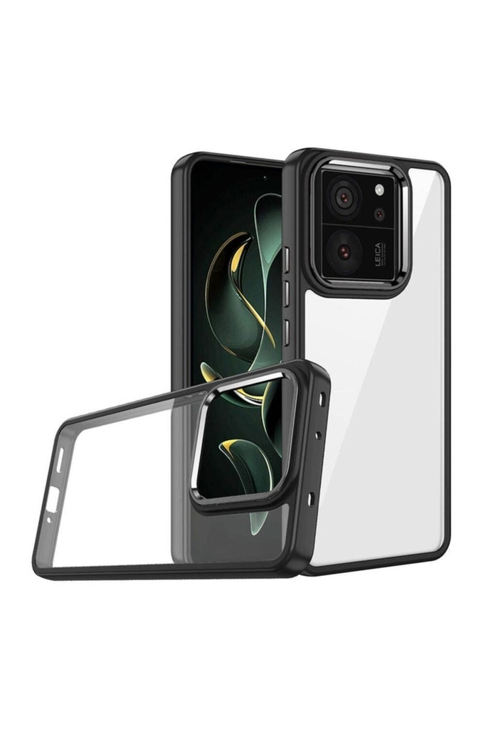 [RNZ-TA104711] Xiaomi Mi 13T Uyumlu Kılıf Zore Flora Kapak (Siyah)