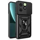 Tecno Spark 20C Uyumlu Kılıf Magnetik Standlı Kamera Korumalı Zore Sürgülü Vega Kapak